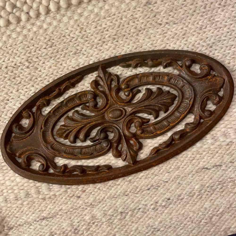 Vintage Cast Iron Plaque.